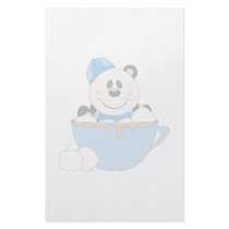 Cutelyn Baby Boy Snow Panda Bear Mug stationery by mydeas Cutelyn Baby Boy Snow Panda Bear Mug stationery