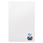 Cutelyn Baby Boy Snow Panda Bear Personalized Stationery