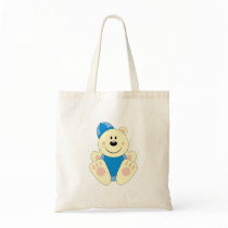 Cutelyn Baby Boy Snow Polar Bear Tote Bags