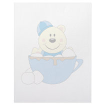 Cutelyn Baby Boy Snow Polar Bear Mug letterhead by mydeas Cutelyn Baby Boy Snow Polar Bear Mug letterhead