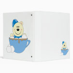 Cutelyn Baby Boy Snow Polar Bear Mug Vinyl Binders