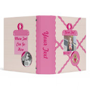 Cutelyn Baby Girl Angel Bear 1.5 inch Binder