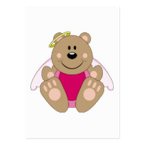 Cutelyn Baby Girl Angel Bear business cards