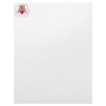 Cutelyn Baby Girl Angel Bear On Clouds letterhead