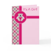 Cutelyn Baby Girl Angel Koala Bear Announcement