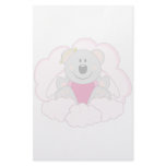 Cutelyn Baby Girl Angel Koala Bear On Clouds Stationery