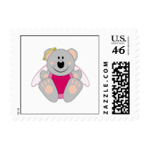 Cutelyn Baby Girl Angel Koala Bear Postage Stamps
