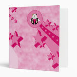 Cutelyn Baby Girl Angel Panda Bear 1 inch Binder