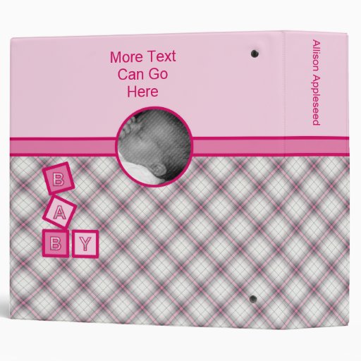 Cutelyn Baby Girl Angel Panda Bear 2 inch Binder