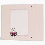 Cutelyn Baby Girl Angel Panda Bear 2 inch Binder