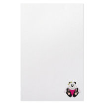 Cutelyn Baby Girl Angel Panda Bear stationery