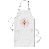 Cutelyn Baby Girl Angel Polar Bear On Clouds Apron