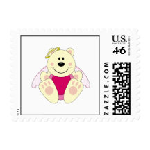 Cutelyn Baby Girl Angel Polar Bear Postage Stamp