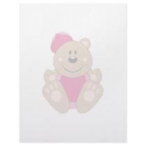 Cutelyn Baby Girl Baseball Bear letterhead