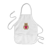 Cutelyn Baby Girl Bear Aprons