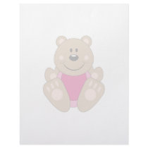 Cutelyn Baby Girl Bear letterhead