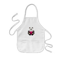 Cutelyn Baby Girl Panda Bear Aprons