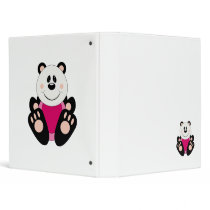 Cutelyn Baby Girl Panda Bear binders by mydeas Cutelyn Baby Girl Panda Bear binders