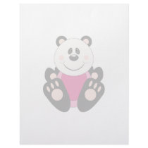 Cutelyn Baby Girl Panda Bear letterhead