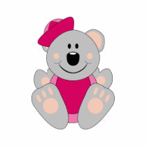 Cutelyn Baby Girl Sailor Koala Bear photo sculptures