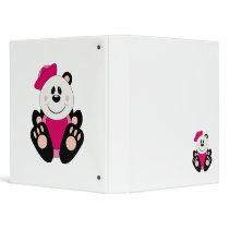 Cutelyn Baby Girl Sailor Panda Bear binders by mydeas Cutelyn Baby Girl Sailor Panda Bear binders