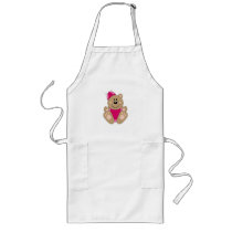 Cutelyn Baby Girl Silly Bear Apron