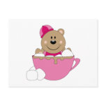 Cutelyn Baby Girl Snow Bear Mug Post Cards