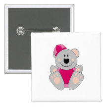 Cutelyn Baby Girl Snow Koala Bear Buttons