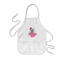 Cutelyn Baby Girl Snow Koala Bear Mug Apron
