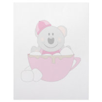 Cutelyn Baby Girl Snow Koala Bear Mug letterhead by mydeas Cutelyn Baby Girl Snow Koala Bear Mug letterhead