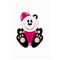 Cutelyn Baby Girl Snow Panda Bear business cards
