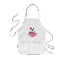 Cutelyn Baby Girl Snow Panda Bear Mug Apron