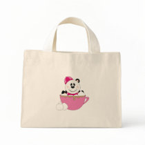 Cutelyn Baby Girl Snow Panda Bear Mug Canvas Bags