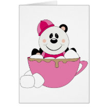 Cutelyn Baby Girl Snow Panda Bear Mug Cards