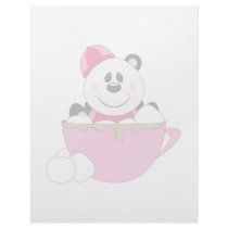 Cutelyn Baby Girl Snow Panda Bear Mug Custom Letterhead