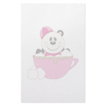 Cutelyn Baby Girl Snow Panda Bear Mug Customized Stationery