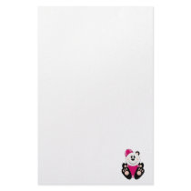 Cutelyn Baby Girl Snow Panda Bear stationery