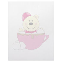 Cutelyn Baby Girl Snow Polar Bear Mug letterhead by mydeas Cutelyn Baby Girl Snow Polar Bear Mug letterhead