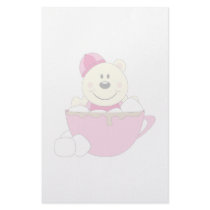 Cutelyn Baby Girl Snow Polar Bear Mug stationery by mydeas Cutelyn Baby Girl Snow Polar Bear Mug stationery