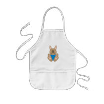Cutelyn Brown Baby Boy Bunny Apron