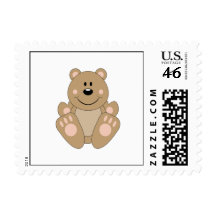 Cutelyn Brown Bear Postage Stamps