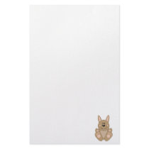 Cutelyn Brown Bunny Stationery Design