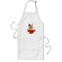 Cutelyn Brown Christmas Mug Bunny Apron