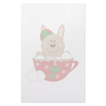 Cutelyn Brown Christmas Mug Bunny Stationery Design