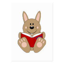 Cutelyn Brown Reading Bunny Business Card