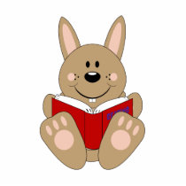 Cutelyn Brown Reading Bunny photo sculptures by mydeas Cutelyn Brown Reading Bunny photo sculptures
