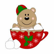 Cutelyn Christmas Mug Bear photo sculptures