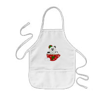 Cutelyn Christmas Mug Panda Bear Apron