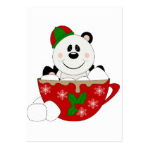 Cutelyn Christmas Mug Panda Bear business cards