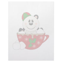 Cutelyn Christmas Mug Panda Bear letterhead